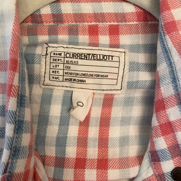 Current Elliot Plaid Shirt - Picture 2 of 2